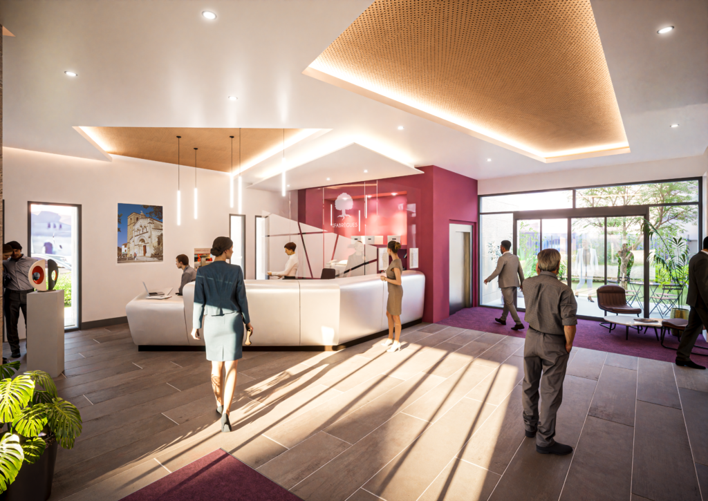 Fabrègues Mairie - Perspectives Hall 2